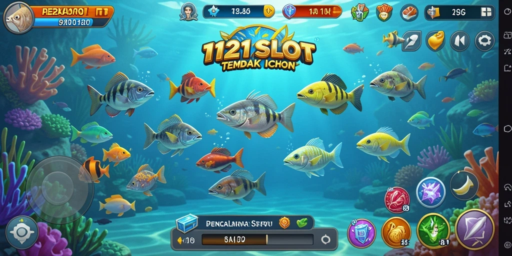 Tampilan gameplay seru dalam 1121SLOT Tembak Ikan.