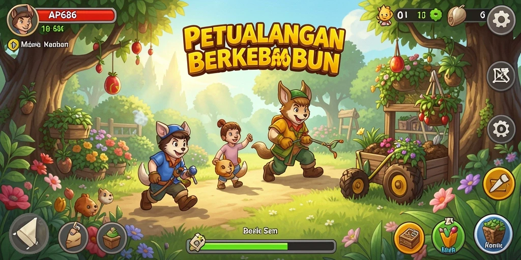 Gameplay seru dalam mengelola lahan pertanian.