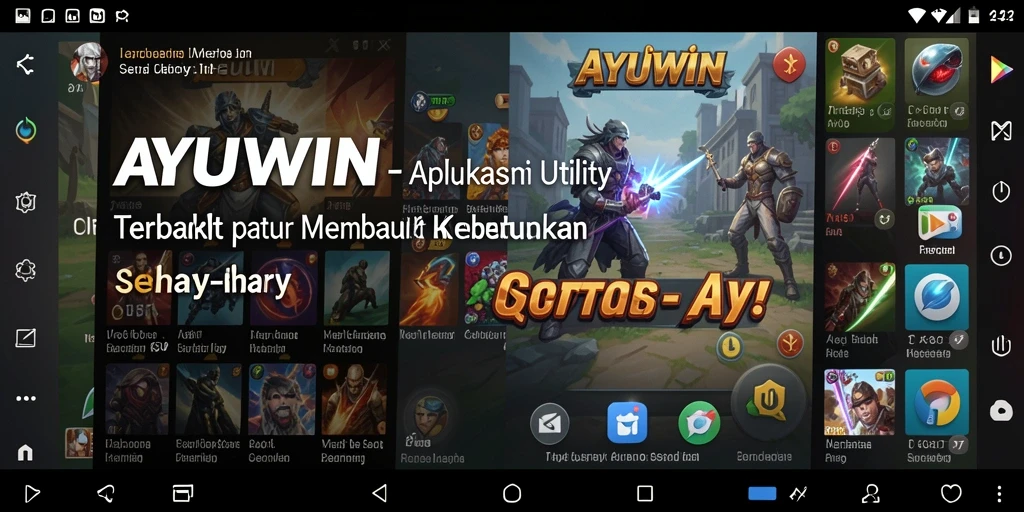 Tampilan utama AYUWIN yang sederhana dan fungsional.