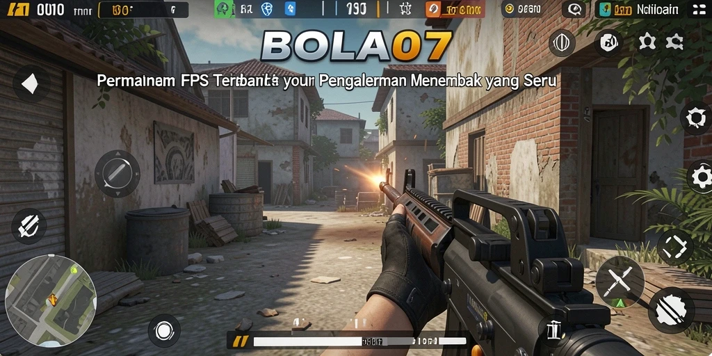 Screenshot gameplay BOLA07 yang mendebarkan saat pertempuran sengit.
