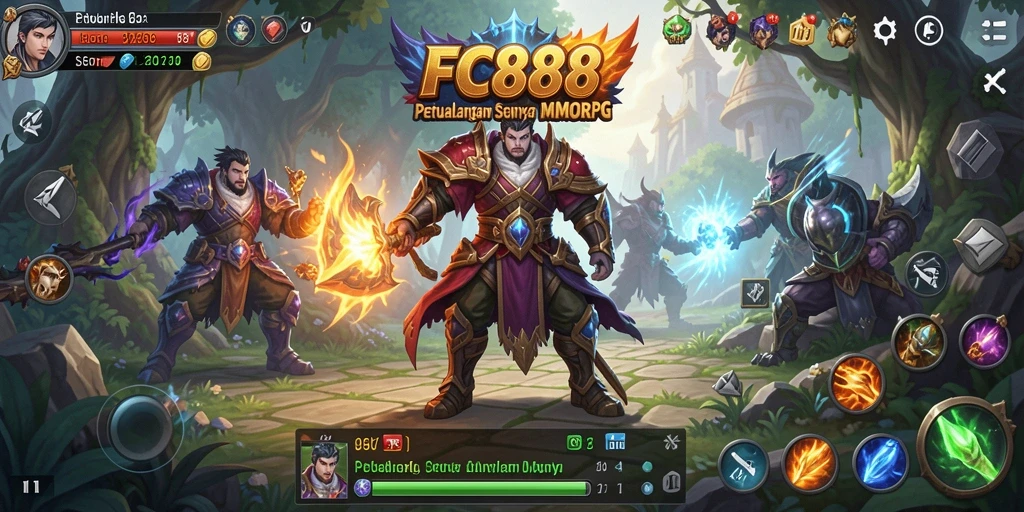 Tampilan gameplay seru dan interaktif dalam FC888.