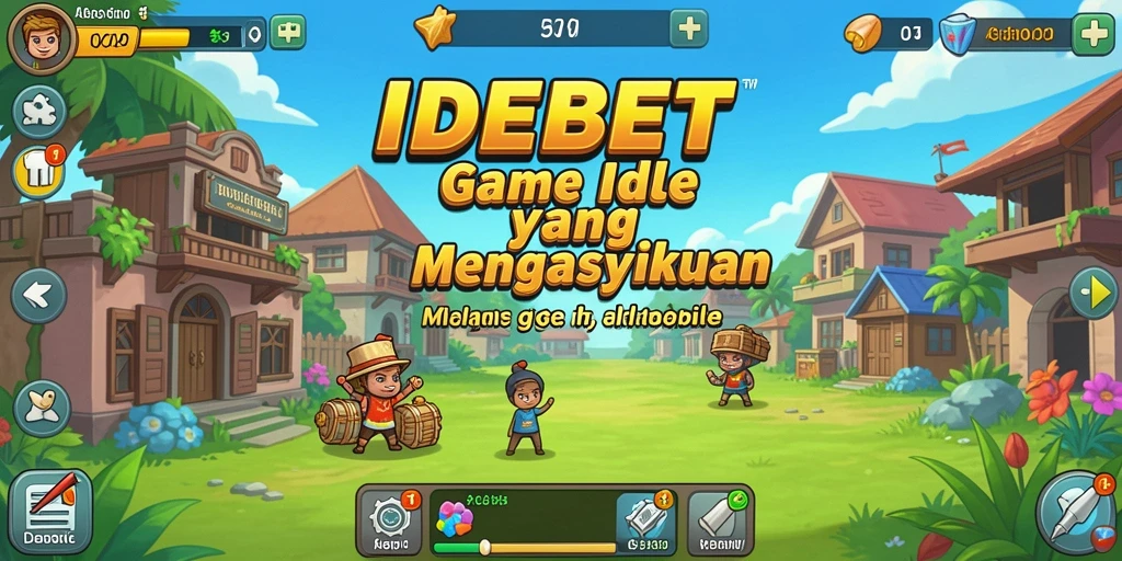 Gameplay menarik IDEBET dengan karakter yang bekerja otomatis.