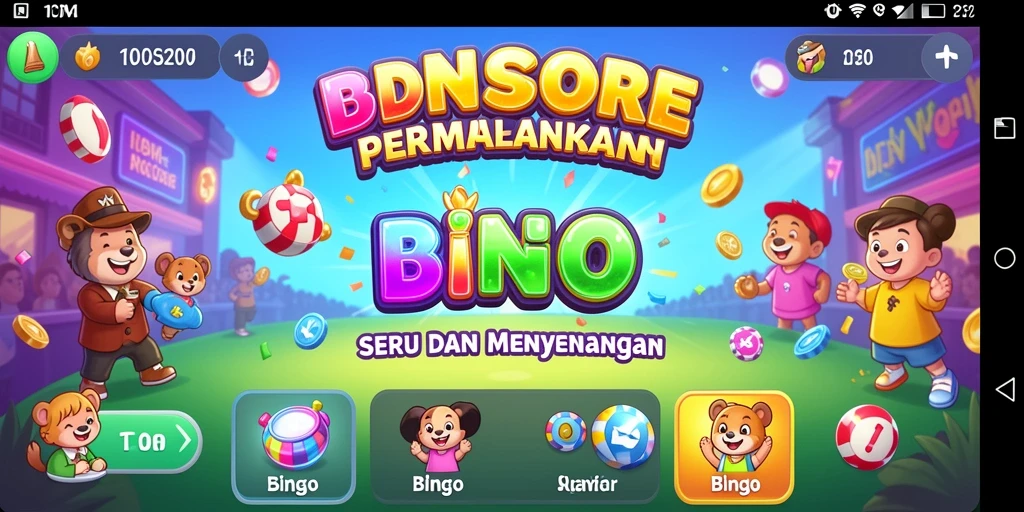 Tampilan gameplay menarik dari IDNSCORE Bingo.