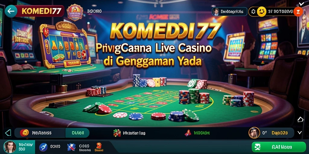Gameplay interaktif dan dealer profesional di KOMEDI77.