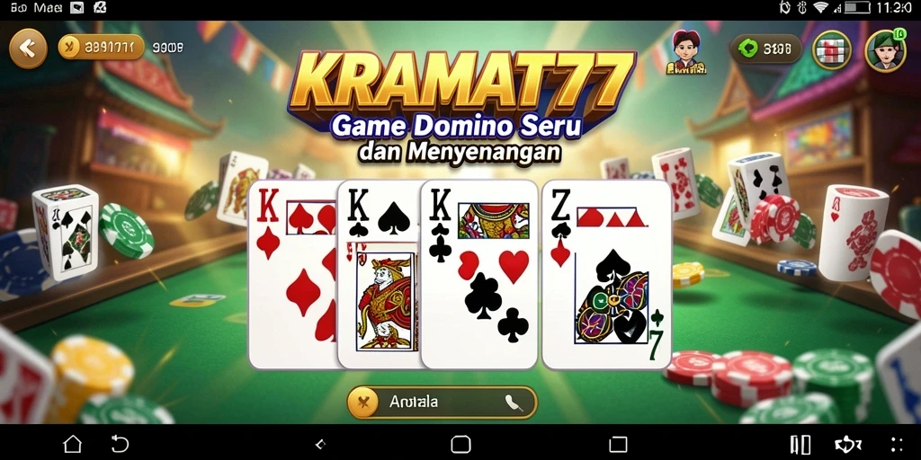 Tampilan gameplay menarik dari KRAMAT77 dengan fitur interaktif.