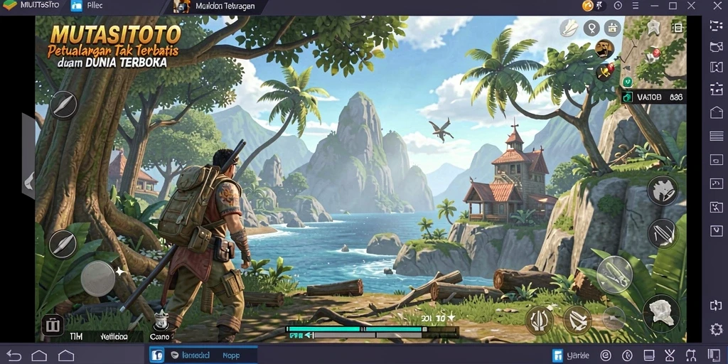 Tangkapan layar permainan Open World MUTASITOTO yang menyoroti kebebasan eksplorasi.