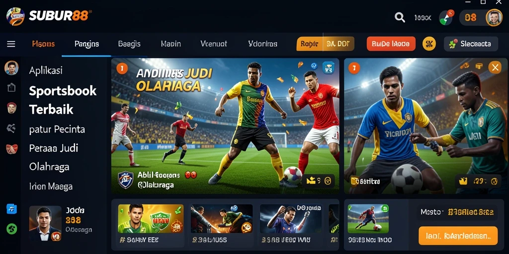 Tampilan gameplay SUBUR88 dengan berbagai pilihan taruhan olahraga.