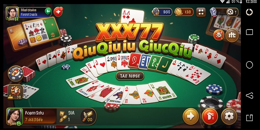 Tampilan gameplay seru QiuQiu di XXX777.