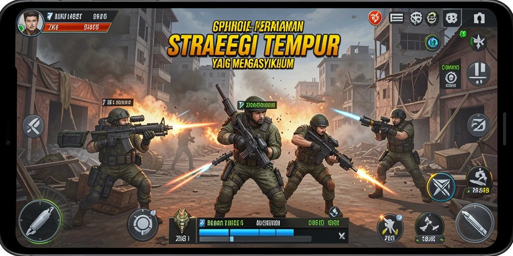 Screenshot gameplay ZK6 menampilkan aksi pertempuran yang seru.